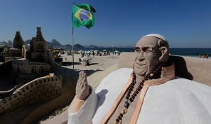 Scultura in sabbia di Francesco